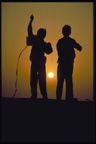 Boys flying a kite, Jaisalmer, Rajastan, North India