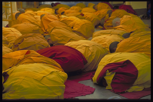Tibetan monks, Dharamsala, North India