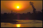 Sunset on Chitwan National Park, Terra, South Nepal