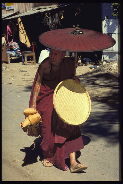 Old monk, Mandalay, North Myanmar