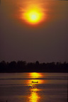 Sunset on Mekong River, Pakse, South Laos