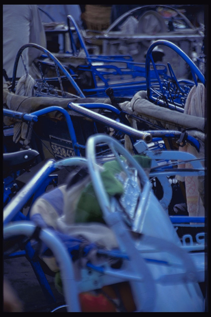 Ricksaws, Surabaya, East Java